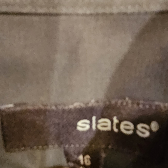 Mens Dress Shirt Size 16 32 Gray button down Collard Long Sleeve - Picture 3 of 3